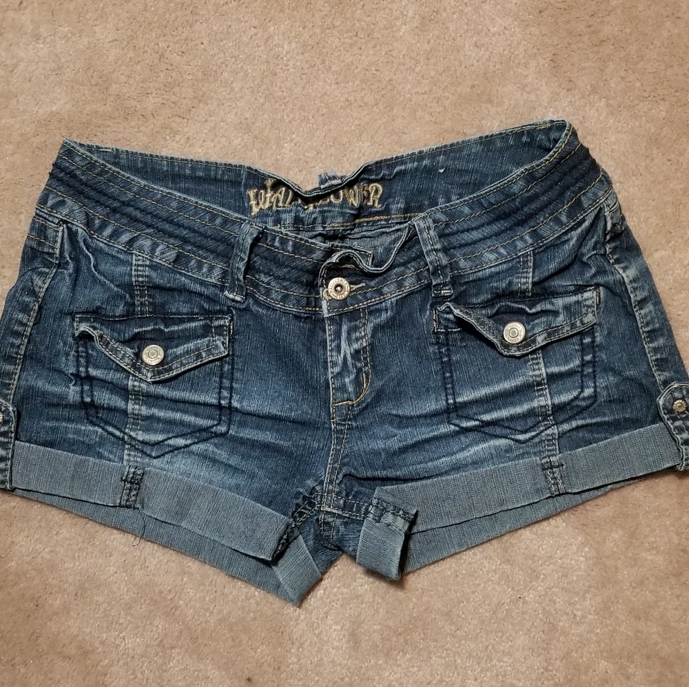 Wallflower denim shorts size 13